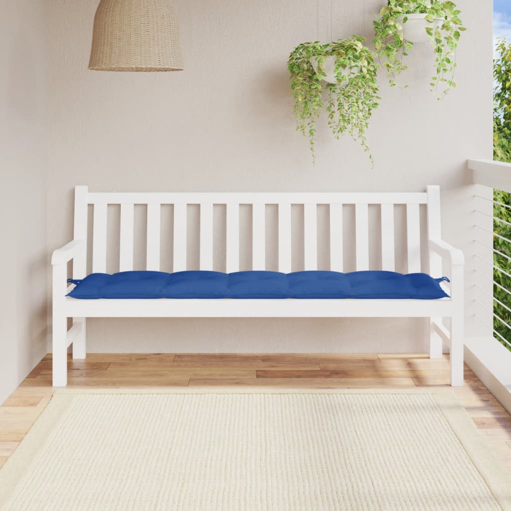 Gartenbank-Auflage Blau 180x50x7 cm Oxford-Gewebe