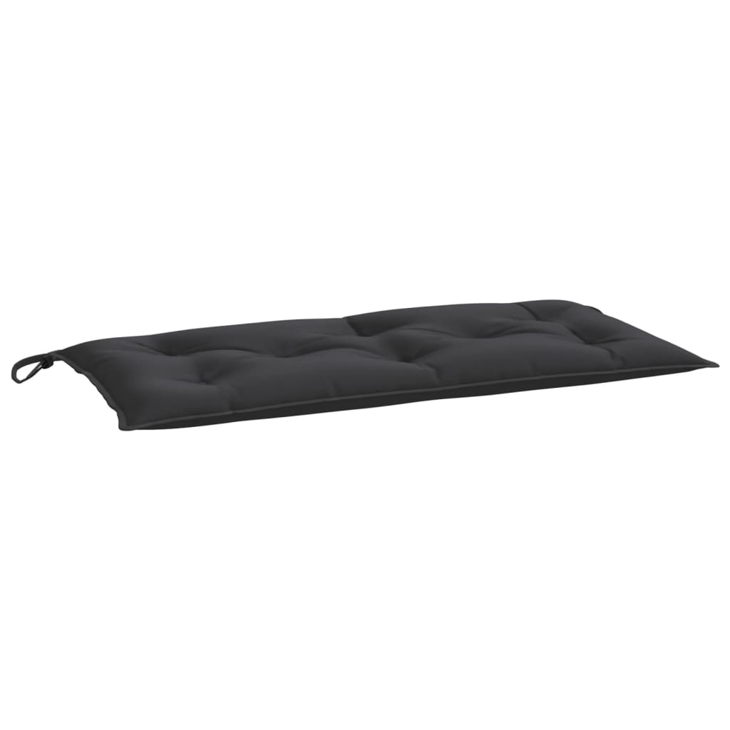 Gartenbank-Auflage Schwarz 100x(50+50)x7 cm Oxford-Gewebe