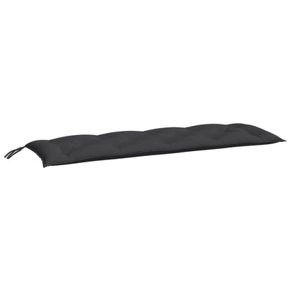 Gartenbank-Auflage Schwarz 150x(50+50)x7 cm Oxford-Gewebe