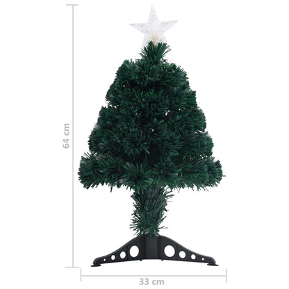 Weihnachtsbaum mit Beleuchtung und Ständer 64 cm Glasfaser