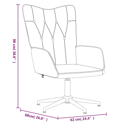 Relaxsessel mit Hocker Braun Stoff