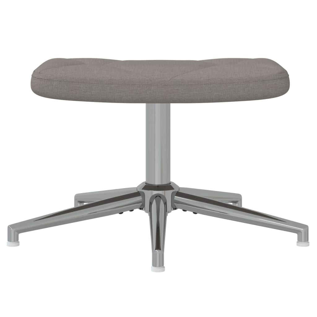 Relaxsessel mit Hocker Taupe Stoff