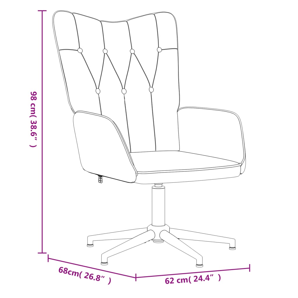 Relaxsessel mit Hocker Taupe Stoff