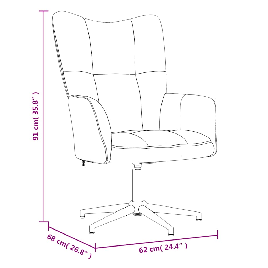 Relaxsessel mit Hocker Dunkelgrün Samt