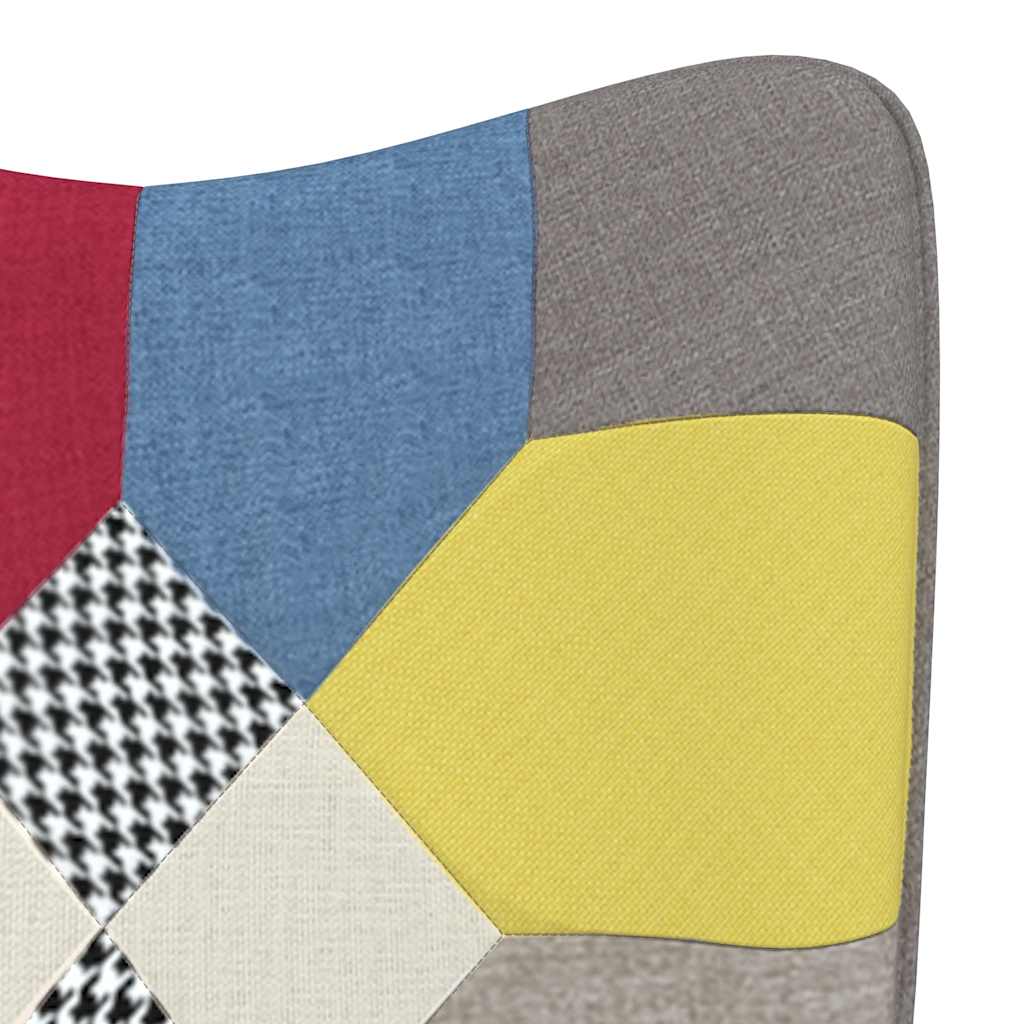 Relaxsessel mit Hocker Patchwork Stoff