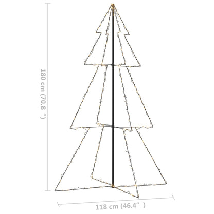 Weihnachtsbaum in Kegelform 240 LEDs Indoor Outdoor 118x180 cm