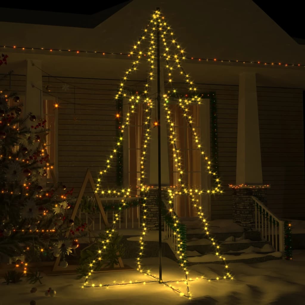 Weihnachtsbaum in Kegelform 300 LEDs Indoor & Outdoor 120x220cm