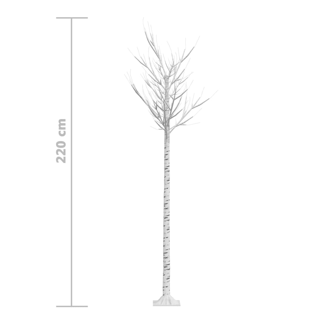 Weihnachtsbaum 200 LEDs 2,2 m Bunt Indoor Outdoor