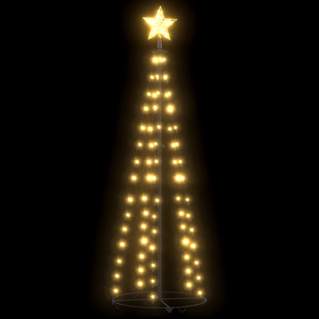 Weihnachtsbaum Kegelform 70 LEDs Deko Warmweiß 50x120 cm