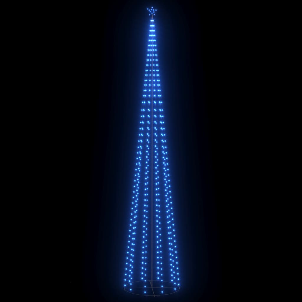 Weihnachtsbaum Kegelform 752 LEDs Deko Blau 160x500 cm