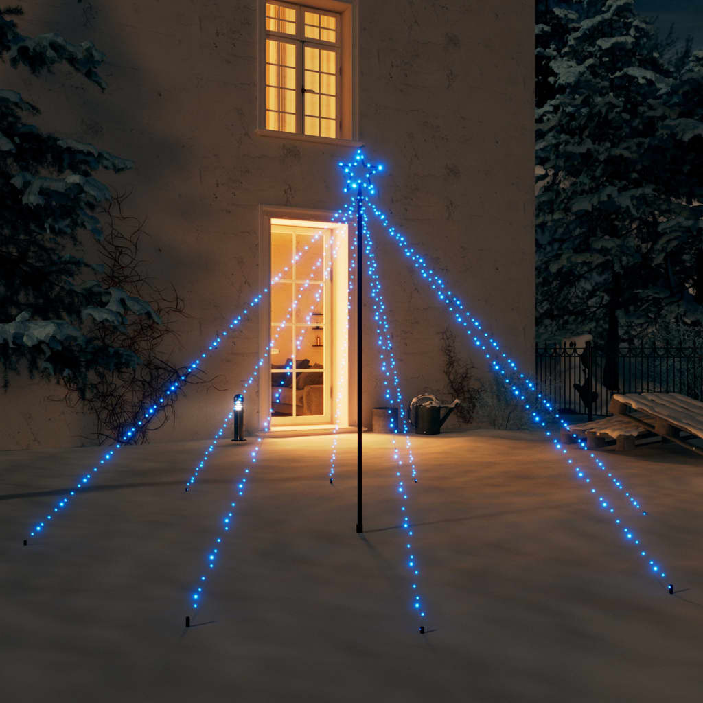 Weihnachtsbaum-Lichterketten Indoor Outdoor 400 LEDs Blau 2,5 m