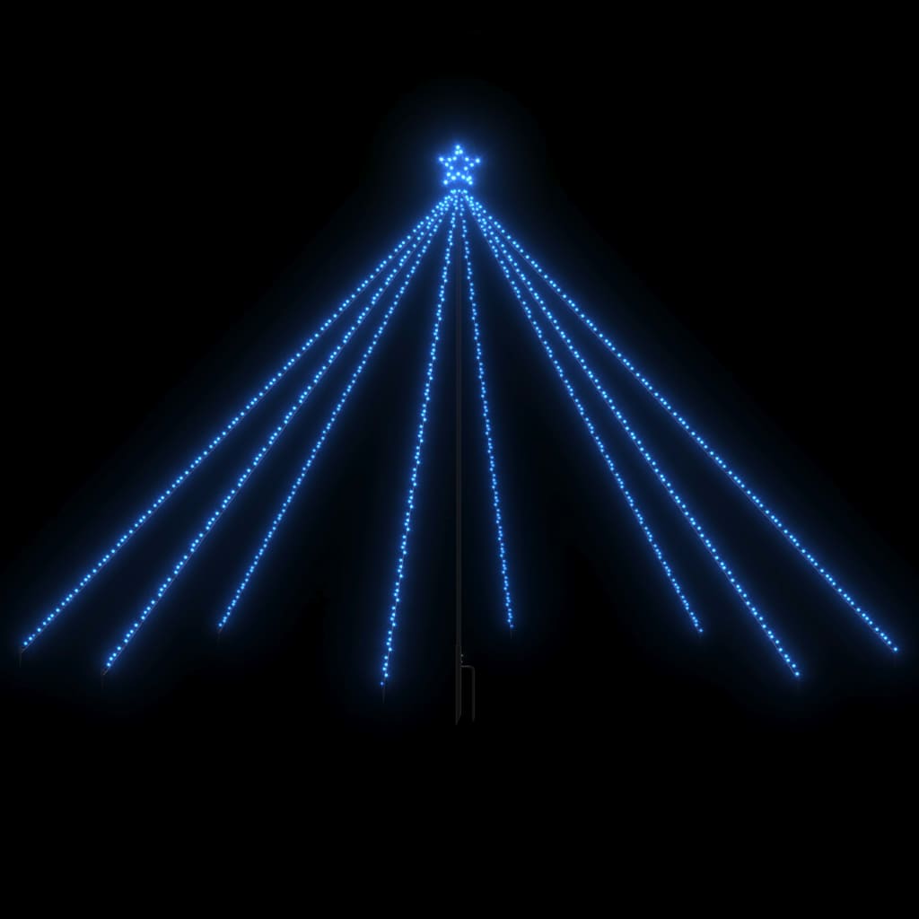 Weihnachtsbaum-Lichterketten Indoor Outdoor 576 LEDs Blau 3,6 m