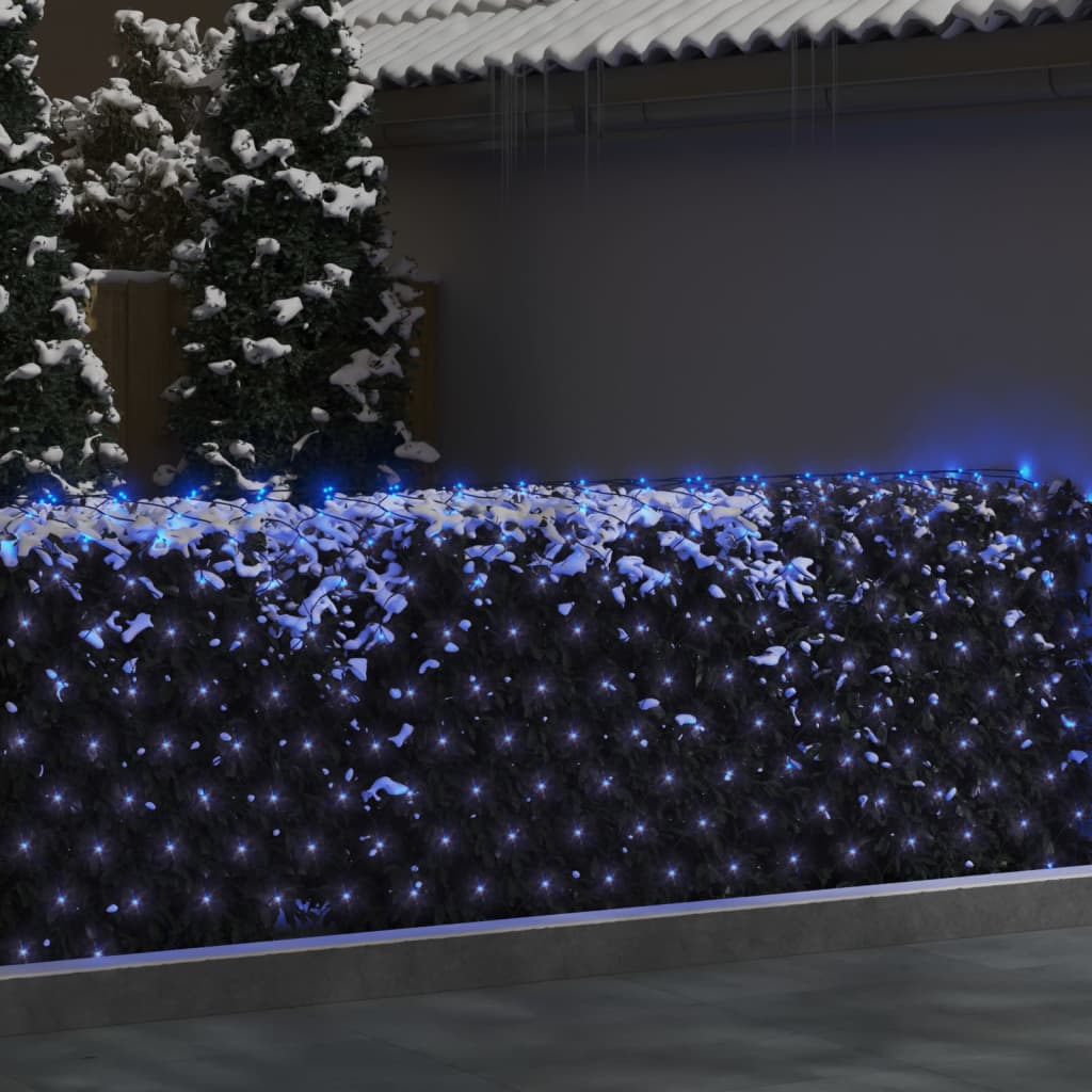 LED-Lichternetz Blau 3x2 m 204 LEDs Indoor Outdoor