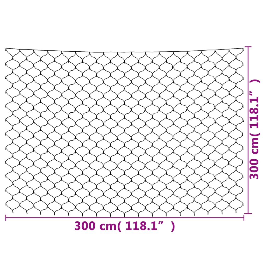 Weihnachts-Lichternetz Mehrfarbig 3x3 m 306 LEDs Indoor Outdoor