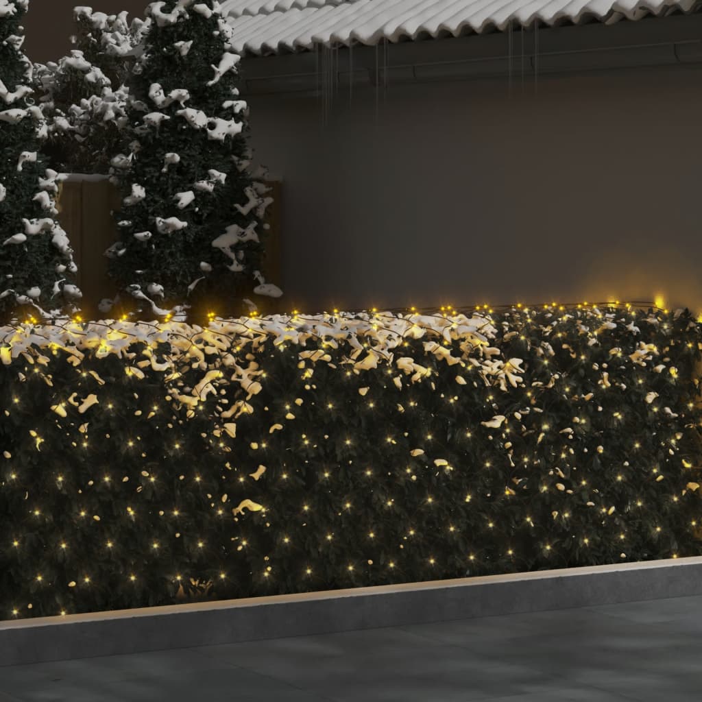 Weihnachts-Lichternetz 4x4 m 544 LED Warmweiß Indoor Outdoor