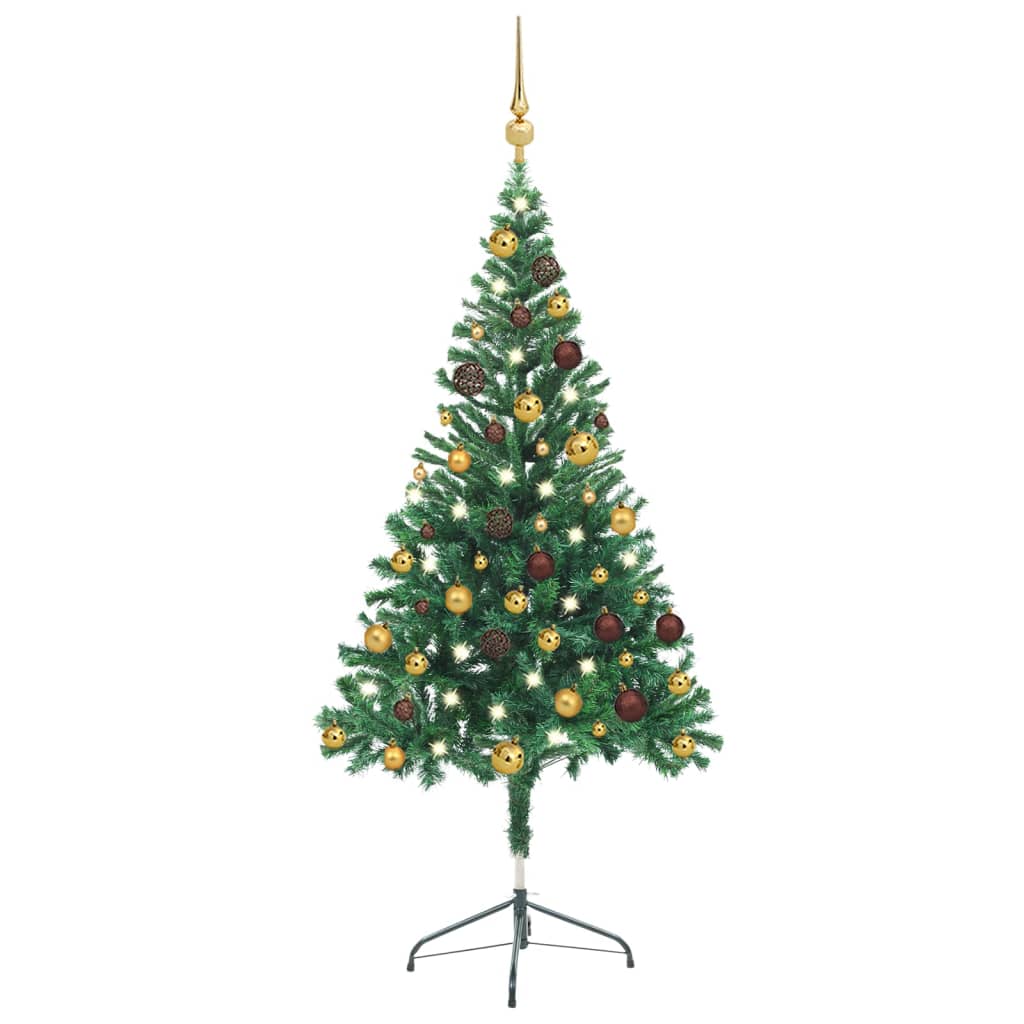 Künstlicher Weihnachtsbaum Beleuchtung Kugeln 150cm 380 Zweige