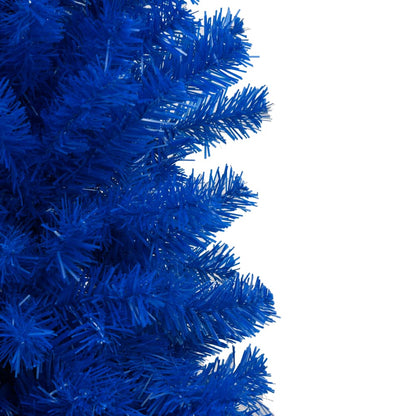 Künstlicher Weihnachtsbaum Beleuchtung & Kugeln Blau 150 cm