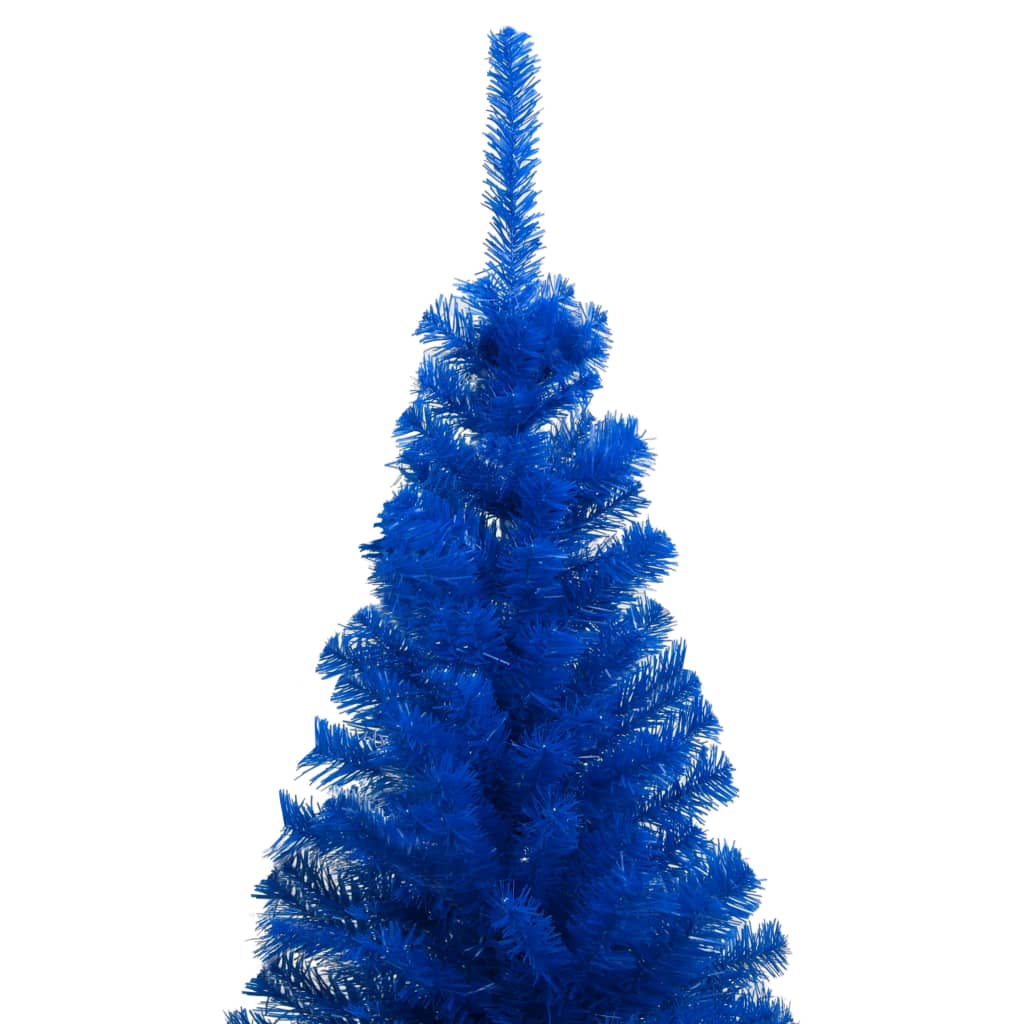 Künstlicher Weihnachtsbaum Beleuchtung & Kugeln Blau 180 cm