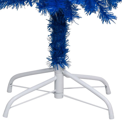 Künstlicher Weihnachtsbaum Beleuchtung & Kugeln Blau 180 cm