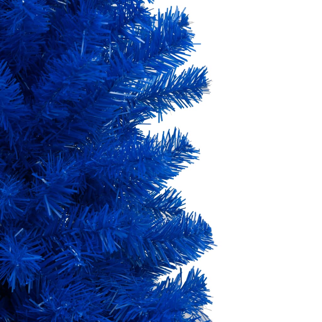 Künstlicher Weihnachtsbaum Beleuchtung & Kugeln Blau 210 cm