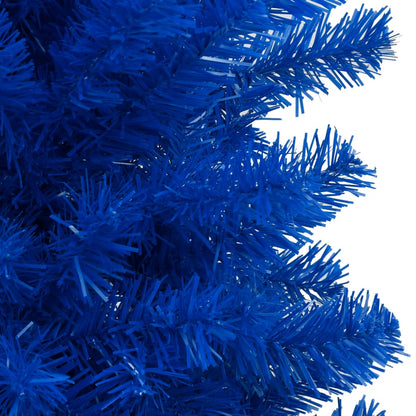 Künstlicher Weihnachtsbaum Beleuchtung & Kugeln Blau 240 cm