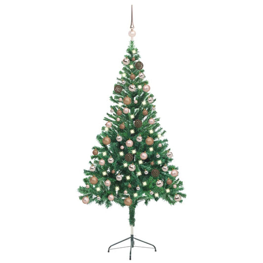 Künstlicher Weihnachtsbaum Beleuchtung Kugeln 150cm 380 Zweige