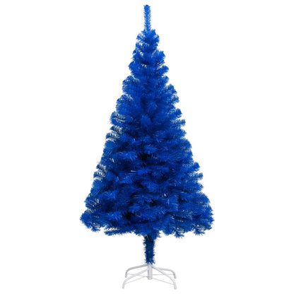 Künstlicher Weihnachtsbaum Beleuchtung & Kugeln Blau 240 cm