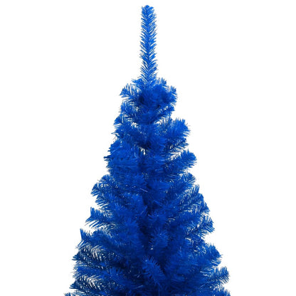 Künstlicher Weihnachtsbaum Beleuchtung & Kugeln Blau 240 cm