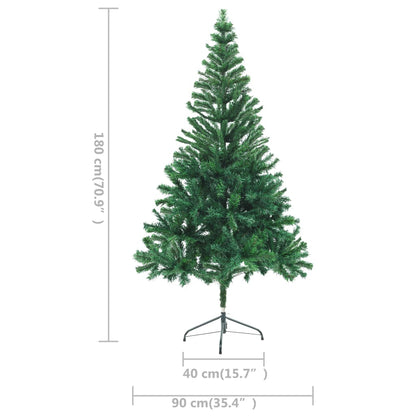 Künstlicher Weihnachtsbaum Beleuchtung Kugeln 180cm 564 Zweige