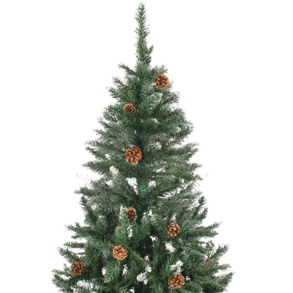 Künstlicher Weihnachtsbaum mit Beleuchtung & Kugeln 210 cm