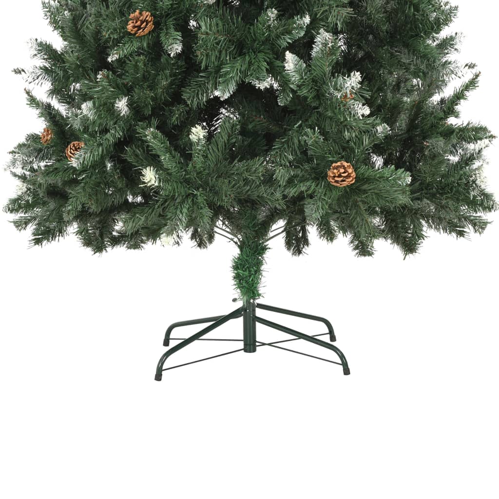 Künstlicher Weihnachtsbaum mit Beleuchtung & Kugeln 210 cm