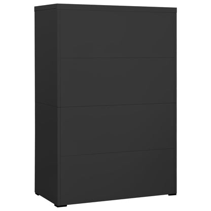 Aktenschrank Anthrazit 90x46x134 cm Stahl