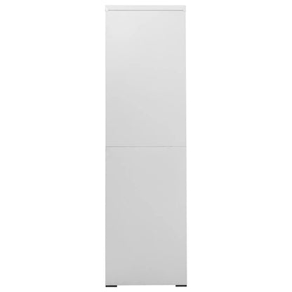 Aktenschrank Hellgrau 90x46x164 cm Stahl