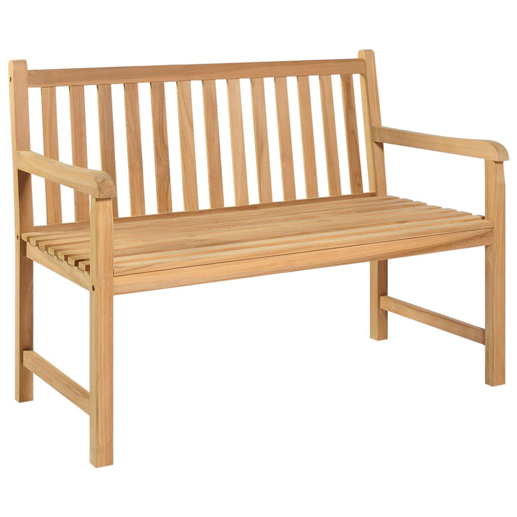 Gartenbank 114 cm Massivholz Teak