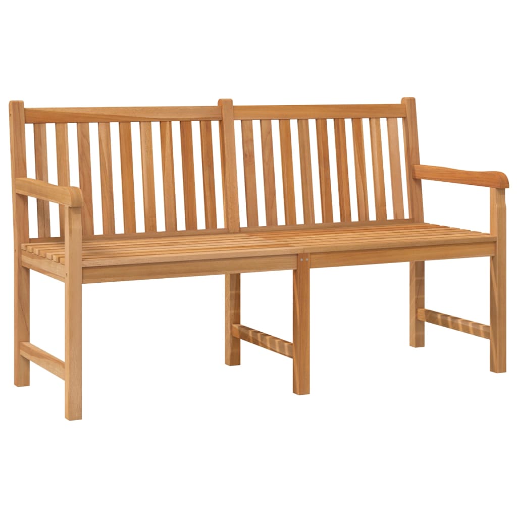 Gartenbank 150 cm Massivholz Teak