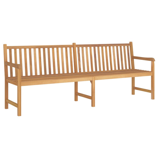 Gartenbank 228 cm Massivholz Teak