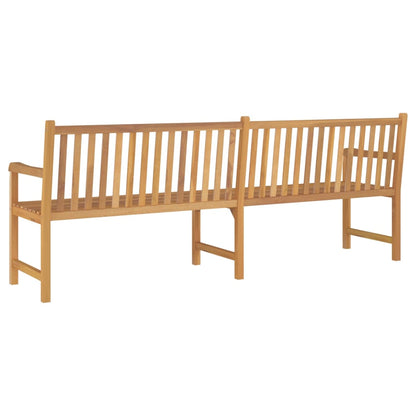 Gartenbank 228 cm Massivholz Teak