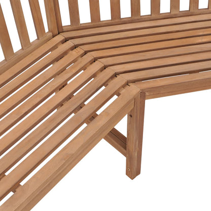 Garten-Eckbank 185x185x90 cm Massivholz Teak