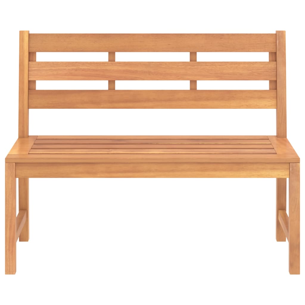 Gartenbank 114 cm Massivholz Teak