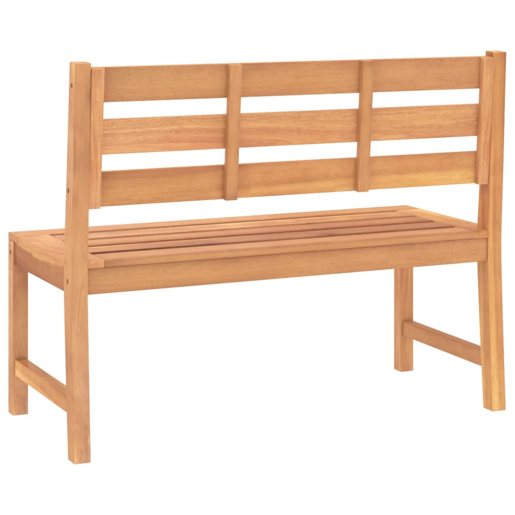 Gartenbank 114 cm Massivholz Teak