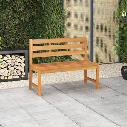 Gartenbank 114 cm Massivholz Teak