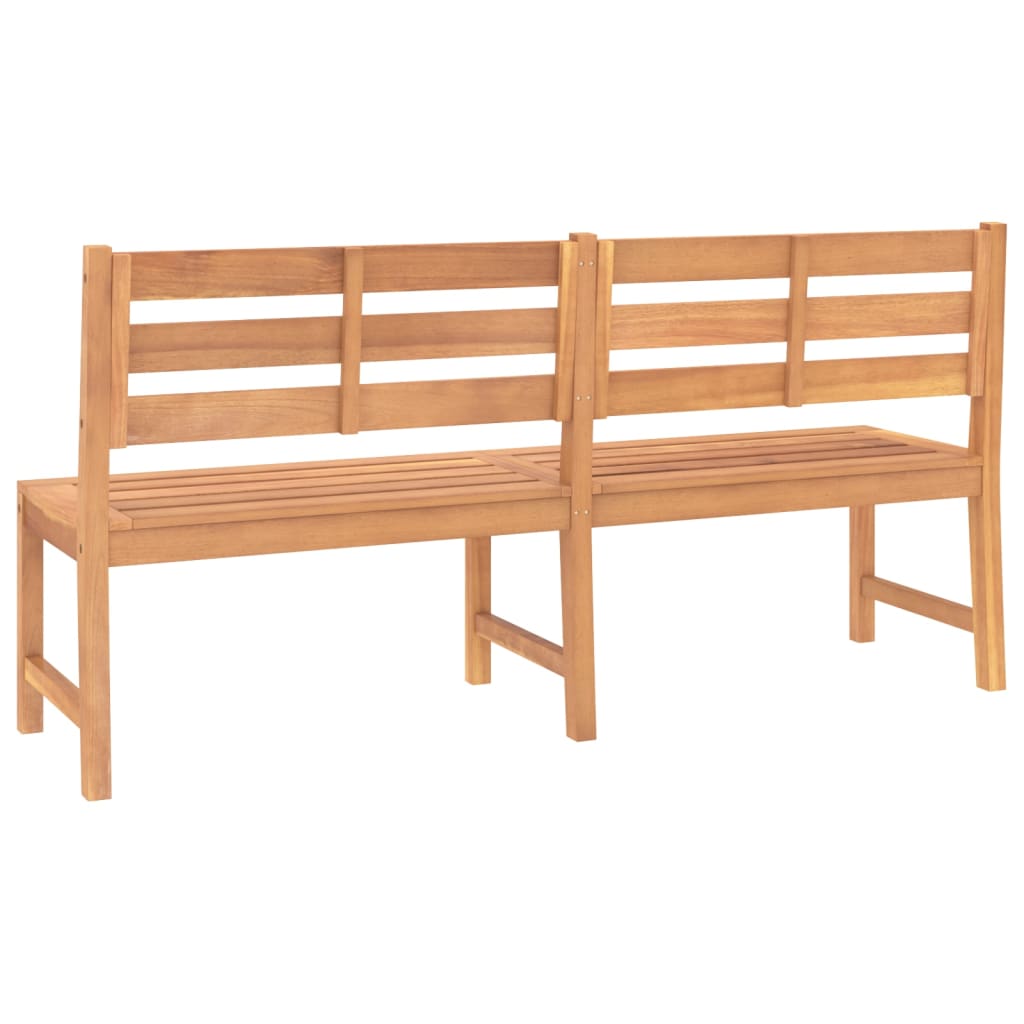 Gartenbank 180 cm Massivholz Teak