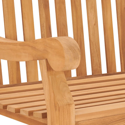 Gartenbank 114 cm Massivholz Teak