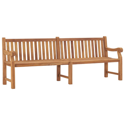 Gartenbank 228 cm Massivholz Teak