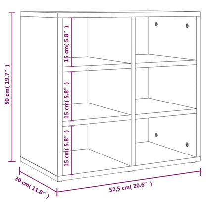 Schuhregale 2 Stk. Sonoma-Eiche 52,5x30x50 cm