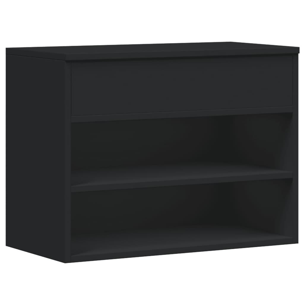 Schuhbank Schwarz 60x30x45 cm Holzwerkstoff