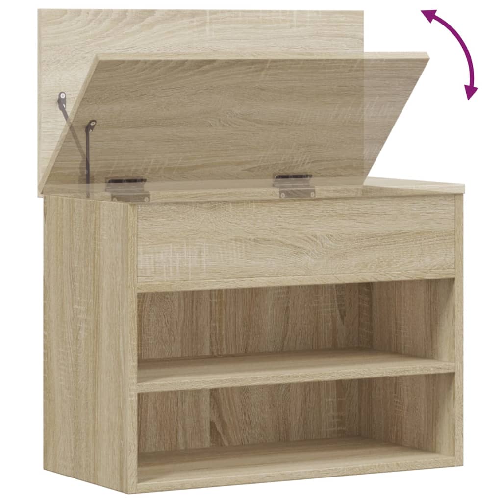 Schuhbank Sonoma-Eiche 60x30x45 cm Holzwerkstoff