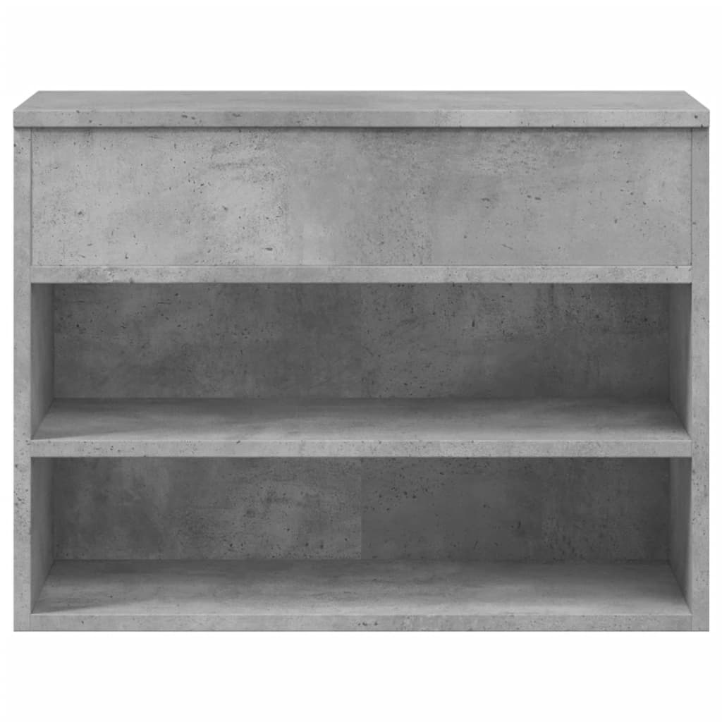 Schuhbank Betongrau 60x30x45 cm Holzwerkstoff