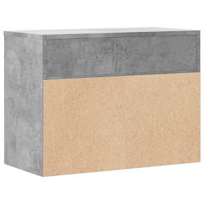 Schuhbank Betongrau 60x30x45 cm Holzwerkstoff