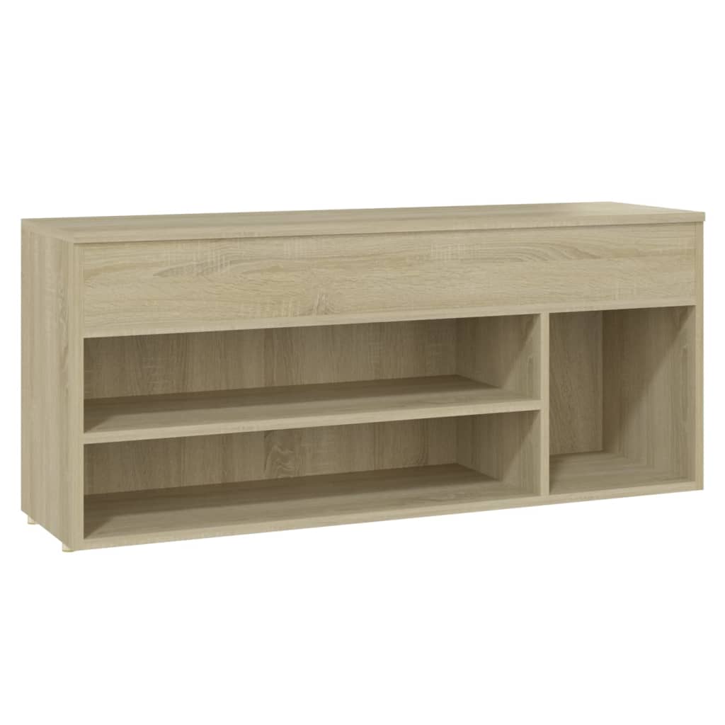 Schuhbank Sonoma-Eiche 105x30x45 cm Holzwerkstoff